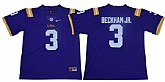 LSU Tigers 3 Odell Beckham Jr. Purple Nike College Football Jersey,baseball caps,new era cap wholesale,wholesale hats